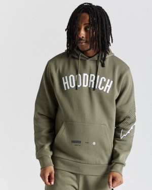 Hoodrich Caliber Hoodie Khaki/White Mexico | HYGV93861