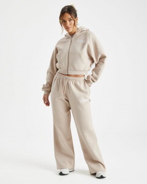 Hoodrich Calor Wide Leg Joggers Beige Mexico | JMBY67581