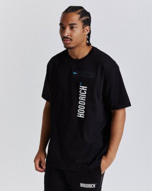 Hoodrich Circuit T-Shirt Black/White/Blue Mexico | ACZF16275