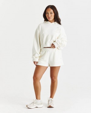 Hoodrich Corrode Mini Sweatshorts Creme Mexico | ARFC80324