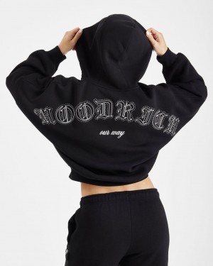 Hoodrich Dawn Full Zip Hoodie Negros Mexico | YIWX07153