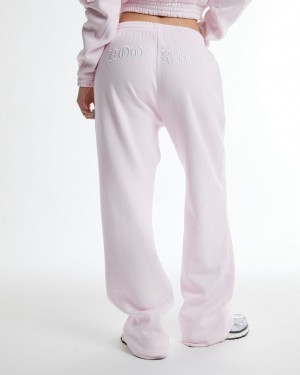 Hoodrich Dusk Wide Leg Joggers Pink/White Mexico | IQLR93715