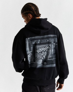 Hoodrich Graffiti Shutter Hoodie Black/Grey Mexico | LFNG02564
