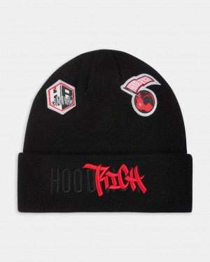Hoodrich Honor Beanie Black/Red/White Mexico | BJPU67548