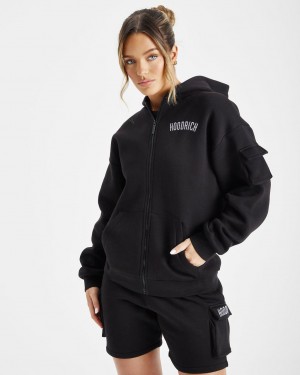 Hoodrich Luna Shorts Black/Grey Mexico | EMZL30497