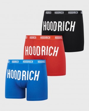 Hoodrich OG Charge 3 Pack Boxers Blue/Black/Red Mexico | RIEO09674