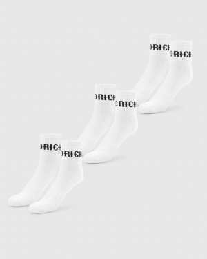 Hoodrich OG Core 3 Pack Quarter Socks White/Black Mexico | NWKO95826