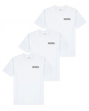 Hoodrich OG Core 3 Pack T-Shirts White/Black Mexico | TQFR32790