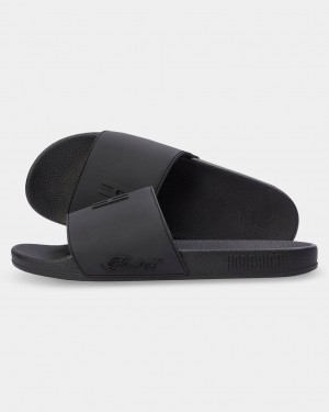 Hoodrich OG Core Sliders Negros Mexico | BKIZ25963