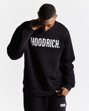 Hoodrich OG Core Sweatshirt Black/White Mexico | TQOD10836