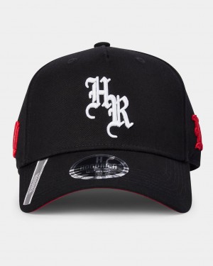 Hoodrich OG Elevate 5 Panel Cap Black/Red/White Mexico | VRCI65371