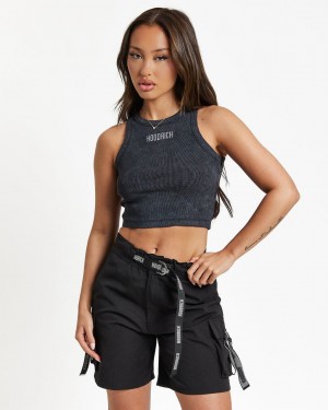 Hoodrich Premier Woven Cargo Shorts Negros Mexico | SZIW98265