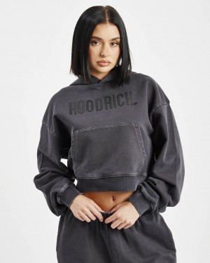 Hoodrich Premium Essentials Hoodie Negros Mexico | PAWJ06417