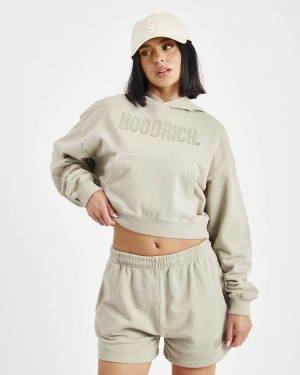 Hoodrich Premium Essentials Shorts Verdes Mexico | CMKF74092