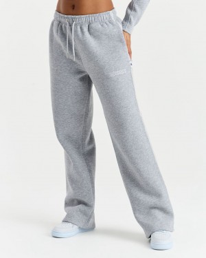 Hoodrich Prep Open Hem Joggers Grey/Pink Mexico | TFVR41259