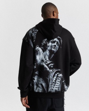 Hoodrich Renaissance Archangel Hoodie Negros Mexico | WMDN04951