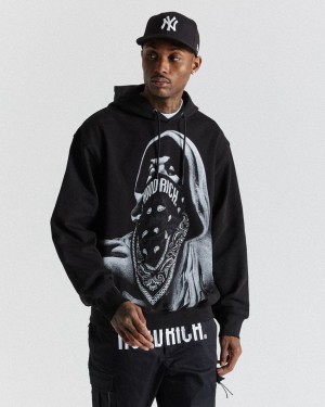 Hoodrich Renaissance Neptune Hoodie Negros Mexico | UJOC27549