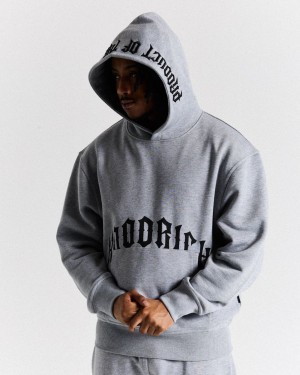 Hoodrich Ritual Hoodie Grey/Black Mexico | BWJY69781