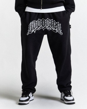 Hoodrich Ritual Joggers Black/White Mexico | ZRPF06428