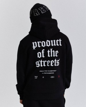 Hoodrich Shadow Hoodie Black/White/Red Mexico | FXHW75638