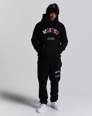Hoodrich Shadow Joggers Black/White/Red Mexico | FXNW38149