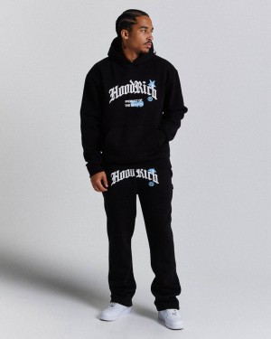 Hoodrich Starr Joggers Black/White/Blue Mexico | RMUI07485
