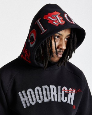 Hoodrich Stature Hoodie Black/Grey/Red Mexico | JNEQ83672