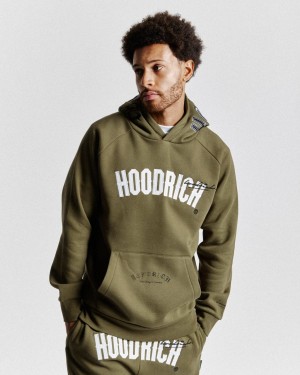 Hoodrich Stature Hoodie Green/Grey/Black/White Mexico | YBIA46318