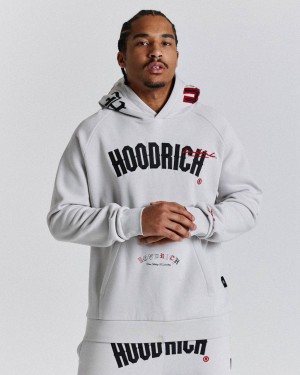 Hoodrich Stature Hoodie Grey/Black/Red Mexico | YKOX41980