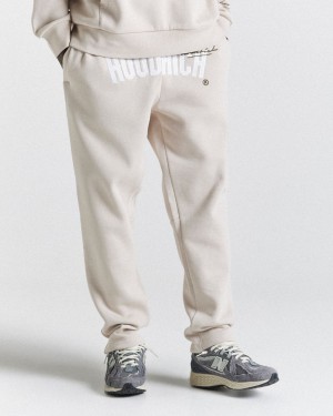 Hoodrich Stature Joggers Beige/White Mexico | DRJH79381