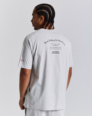 Hoodrich Stature T-Shirt Grey/Black/Red Mexico | JCGV45890