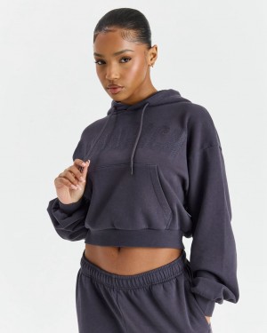 Hoodrich Surface Hoodie Grises Oscuro Mexico | DOHU48271