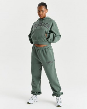 Hoodrich Surface Oversized Joggers Sage Mexico | GYZX98053