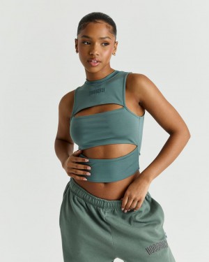 Hoodrich Surface Tank Top Sage Mexico | FQVR60978