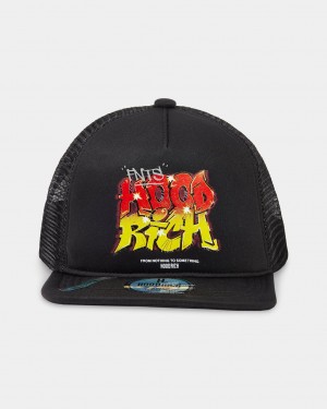 Hoodrich Tag Snapback Trucker Cap Black/Red/Orange Mexico | FZSJ16472