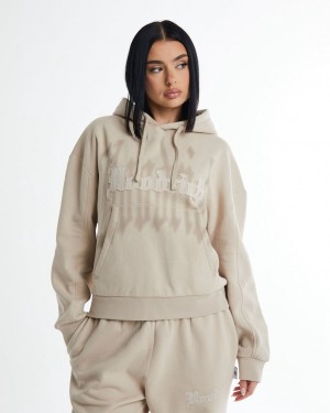 Hoodrich Tagra Hoodie Beige Mexico | SJQG79263