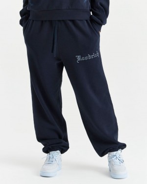 Hoodrich Tagra Oversized Joggers Navy/Blue Mexico | JIHD30261