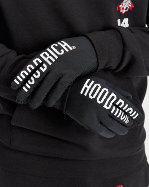 Hoodrich Target Gloves Black/White Mexico | MZYO86754