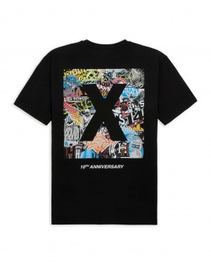 Hoodrich Ten Years Deep Oversized Tee Negros Mexico | JZMG26539