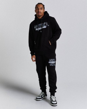 Hoodrich Territory Joggers Black/Camo/Blue Mexico | TNYO73259