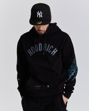 Hoodrich Tycoon Hoodie Black/Grey/Blue Mexico | ANFD81634