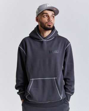 Hoodrich Wandal Hoodie Grey/Black Mexico | CZTO82519