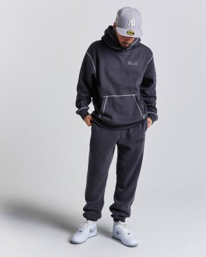 Hoodrich Wandal Joggers Grey/Black Mexico | GRWN42597